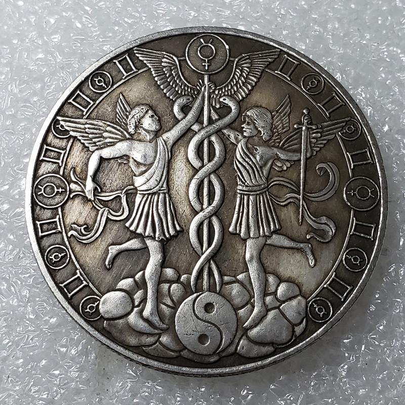 Avrupa & Amerikan Zodyak Antik Gümüş Paralar - Güneş Tanrısı Tarot Koleksiyonluk