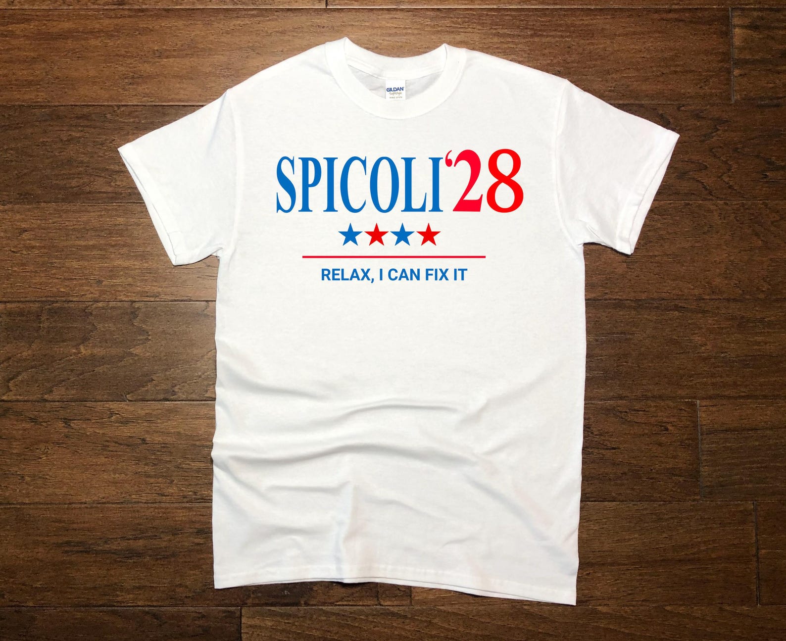 Spicoli 2028 - Funny Political Presidential Election Parody T-Shirt, Unisex S