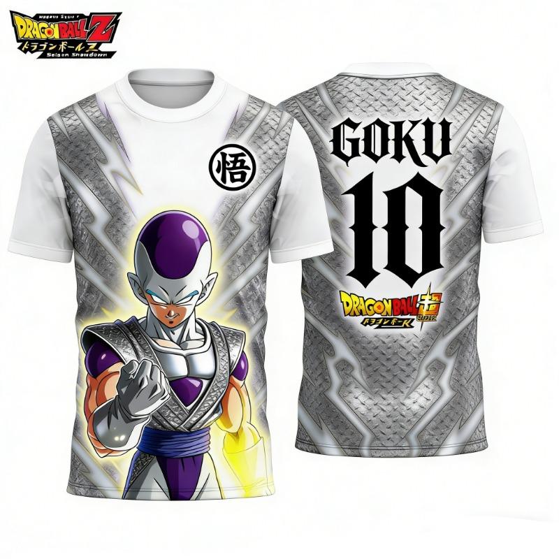 2026 Letní Dragon Ball Retro Fitness Tričko Pánské Oversized 3D Tištěné Krátký Rukáv Rodinné Unisex Dětské Sportovní Tričko