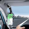Sun Visor Phone Holder Secure Car Phone Mount Anti-Slip Clamp 360-Degree Rotatable Adjustable Car Phone Holder for Most Smartphones
