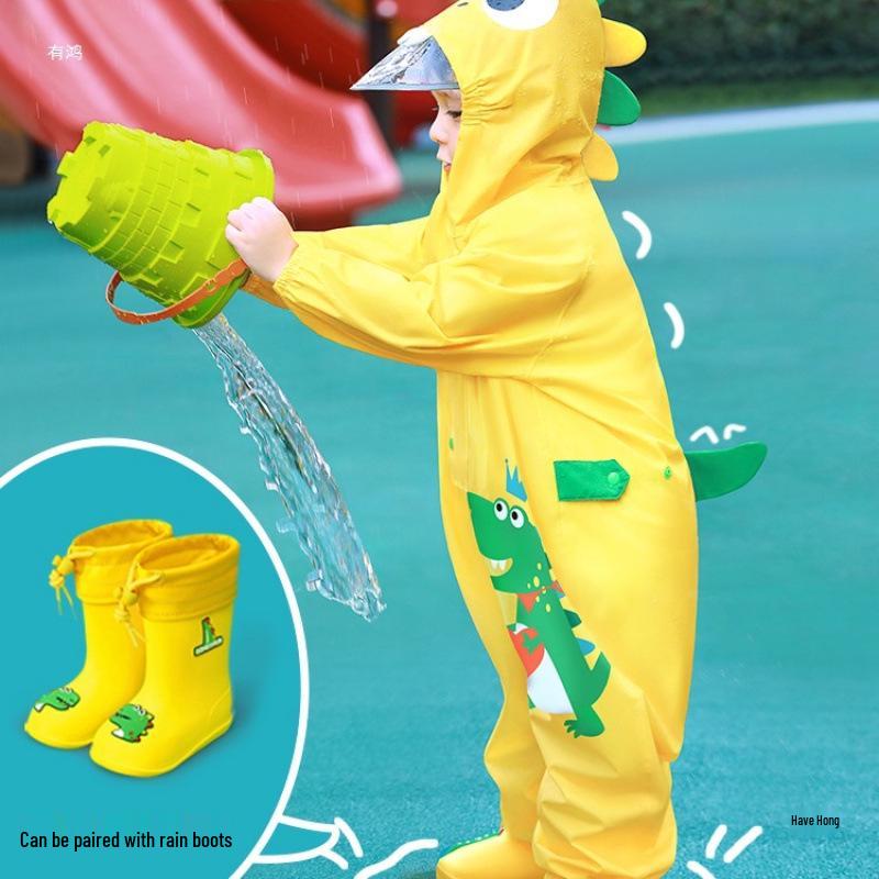 2025 Neues Wasserdichtes Ganzkörper-Regenmantel-Set für Jungen und Mädchen – Perfekt für Kindergartenkinder