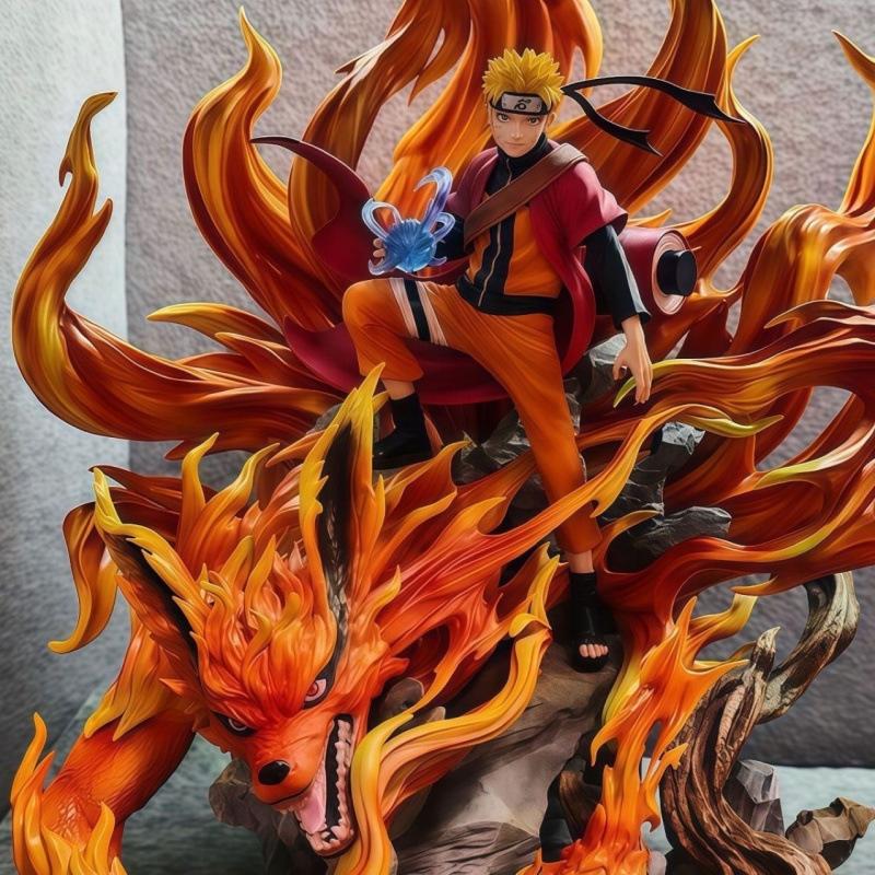 43Cm Anime Naruto Figure Uzumaki Naruto Figures Pvc Model Statue Collectible Dolls Desktop Ornaments Kids Toys Birthday Gifts