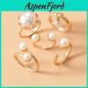 Stylish Pearl Jewelry For Women With Zinc Alloy Construction And Open Design