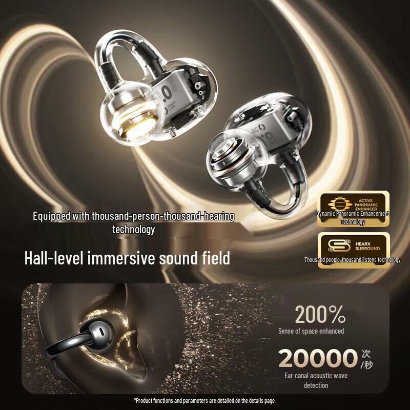 SANAG S8S AI Bone Conduction Ear Clip Wireless Headphones