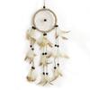 Feather Dream Catcher Pendant Hand-woven Car Decor Pendant Art Crafts Romantic Creative Handmade Wood Beads for Party Decoration