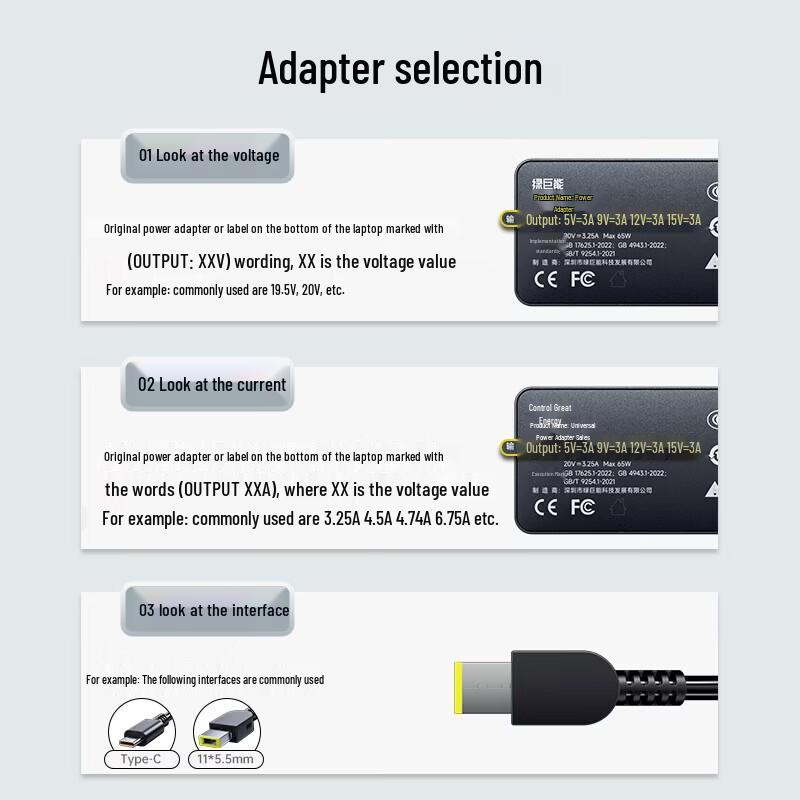 Llano Lenovo Laptop Charger 65W