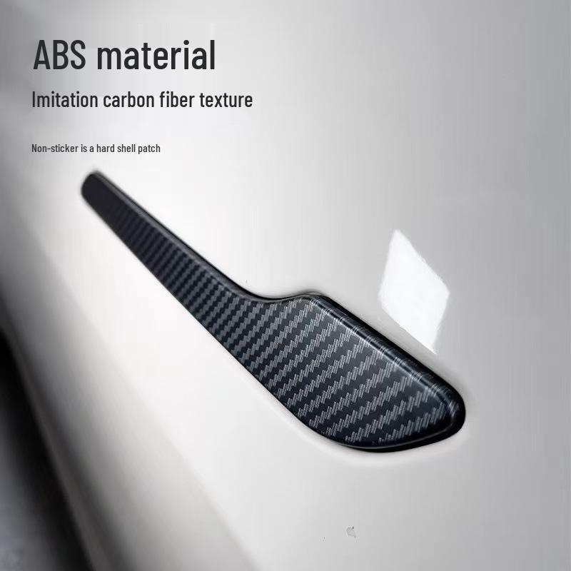 Tesla Model Y/3 Refreshed Car Door Handle Carbon Fiber Scratch-Resistant Sticker