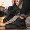New Arrival Men's Retro Leather Hiking Boots Outdoor Adventure Shoe Anti-Skid Breathable Casual Boots Must Have Stylish Footwear