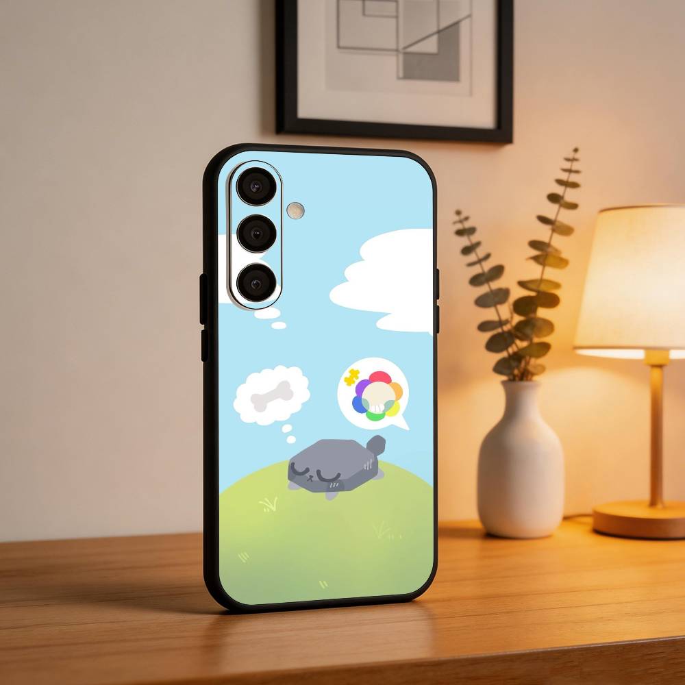 Cartoon Goob D-Dandys W-World Phone Case For Samsung A73,A21s,A22,A31,A32,A52,A53,A71,A80,Soft Black Shell