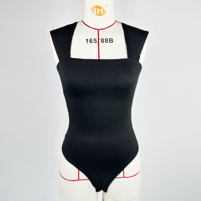 

Женский сексуальный тонкий эластичный жилет без рукавов, комбинезон XL