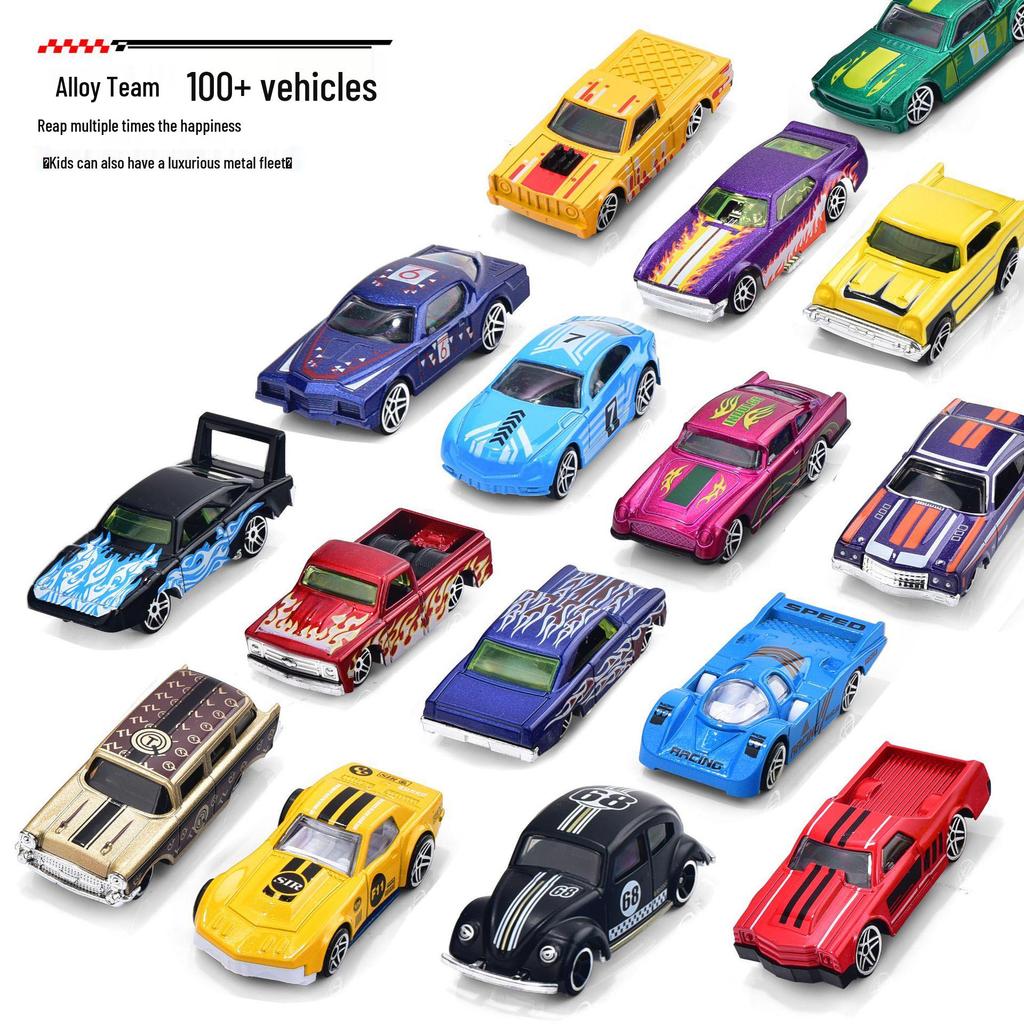 1:64 Alloy Toy Car Racing & Police Model Set for Kids