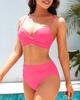 2024 European & American Sexy Hard Cup Underwire Bikini Swimsuit