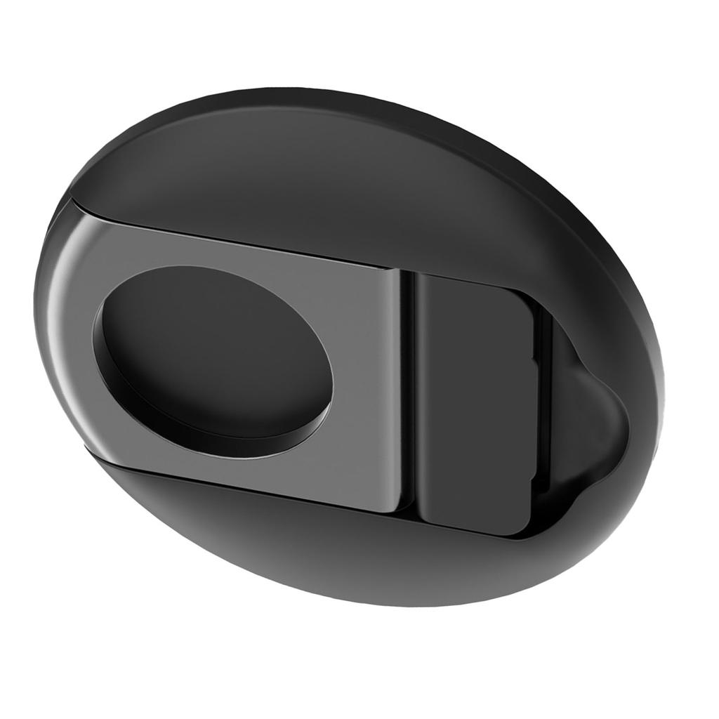 Magnetic Phone Grip Adjustable Stand Stable Desktop Laptop Phone Ring Holder for IPhone 14 Black