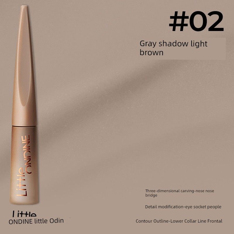

[Dedicated to Daircast] Little Aoting Engraving Pen Highlight Contour Liquid Light and Shadow Sets Liquid Matte 02 Grey Shadow Light Brown