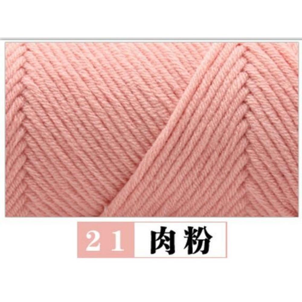 100g Pure Colour Lover Yarn Soft Milk Cotton Yarn Woolen Yarn 8 Ply Thread for Knitting Scarf Wool Handmade DIY Scarves Gift