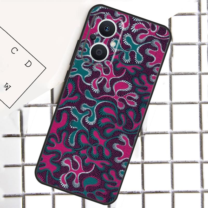 African Fabric Print Phone Case For OPPO Reno 8T 7 8 Lite 14F 14 13 12 11 F 10 Pro OPPO Find X8 X6 X5 X9 Pro Cover