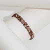 Women Bracelet Micro-Paved Rhinestones Inlaid Leaf Design Electroplated Bangle Wrist Jewelry Accessories