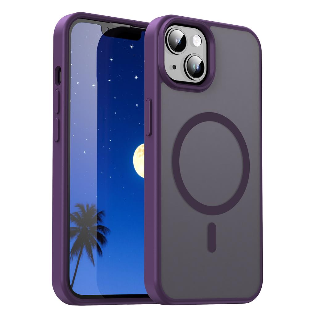 iPhone 14 Magsafe Phone Case,Translucent Matte Shockproof Magnetic Phone Cover for iPhone 14