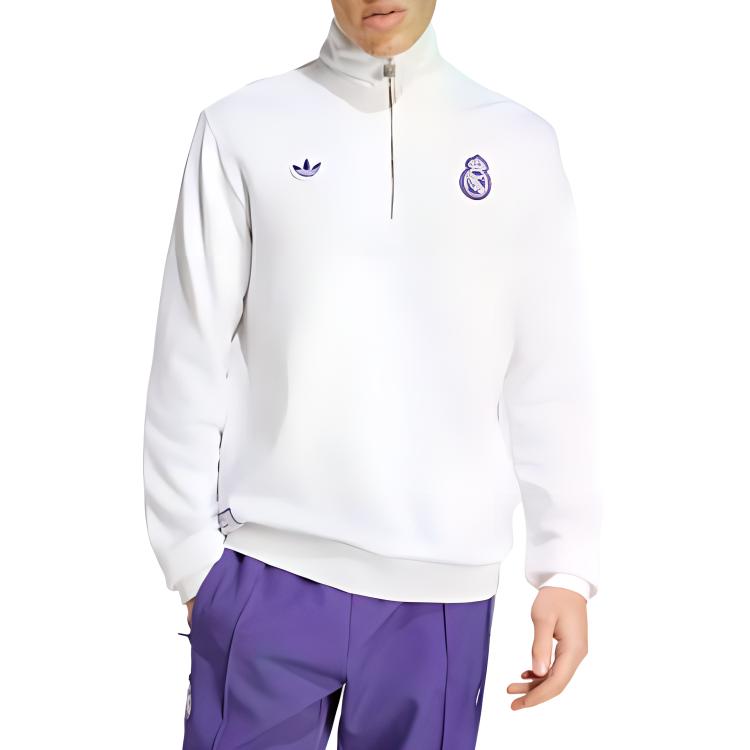 Adidas Originals Real Madrid Terrace Icons Half Zip Top JF2574