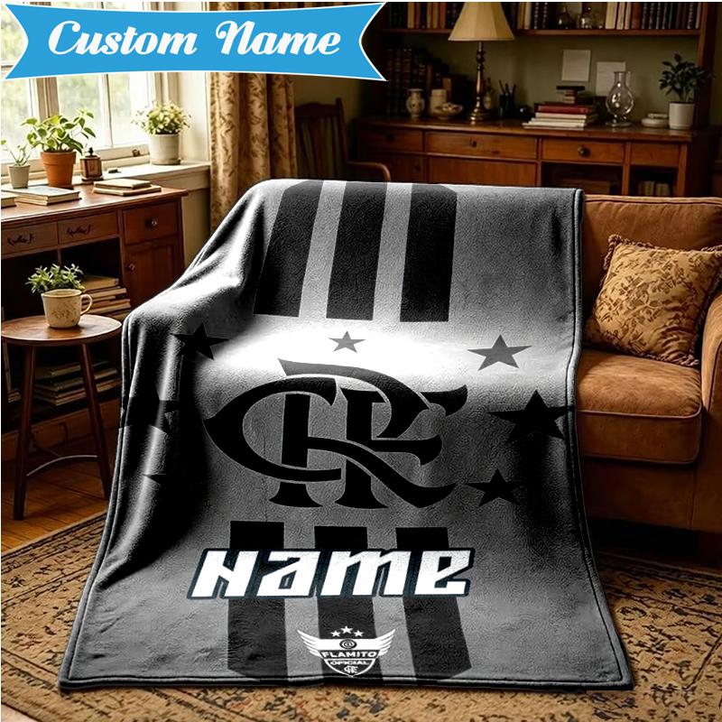 Custom Name Spirit Flamengo Blanket Lightweight Ideal Bedding Blanket Perfect for Travel, Camping, Living Rooms, Sofas, Christmas gift