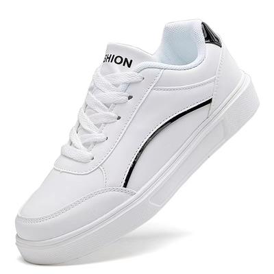 Merk Dames Wandelschoenen Casual Sneakers PU Platform Sneakers voor Dames Wit Klassiekers Comfort Skateboardschoenen Antislip
