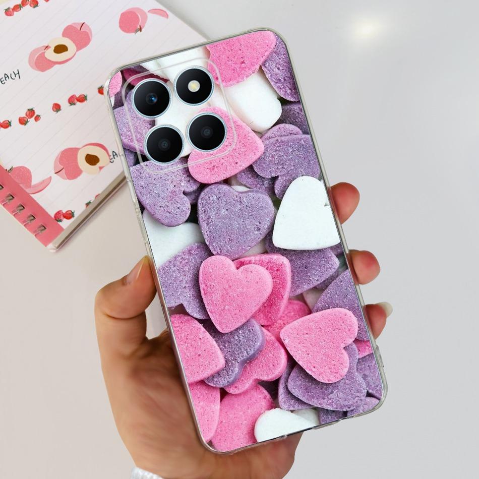 Pro Honor X6a Pouzdro na telefon HonorX6a X 6A 4G WDY-LX1 Roztomilý Motýl Květina Malované Měkký Silikon TPU Zadní Kryt Bumper