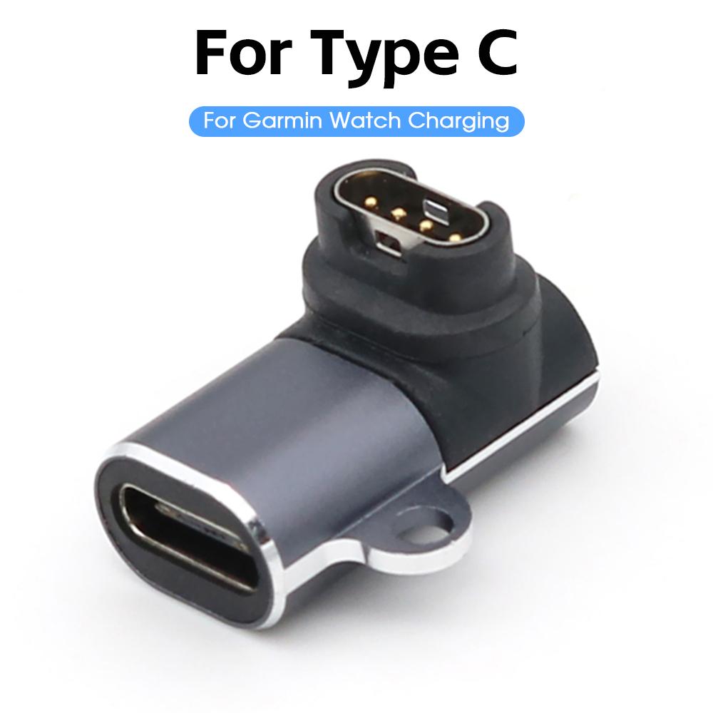Charging Cable for Garmin Fenix 7/7S/7X/6/6S Forerunner 745 Venu Instinct Micro USB Type C IOS Watch Charger Adapter Converter