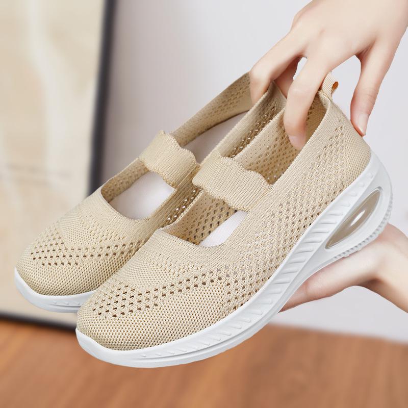 Women's Comfortable Summer Slip-On Shoes - Soft, Breathable, Lightweight Old Beijing Cloth Style
