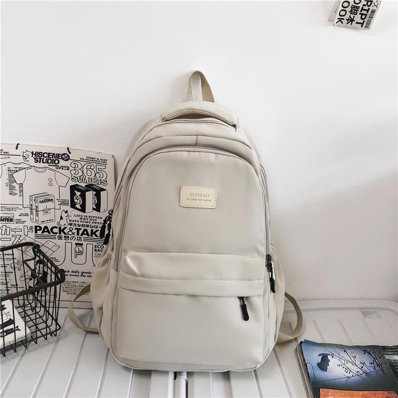 Fashionable Women's Large Capacity Casual Backpack for High School & Short Trips - Multifunctional Laptop Bookbag