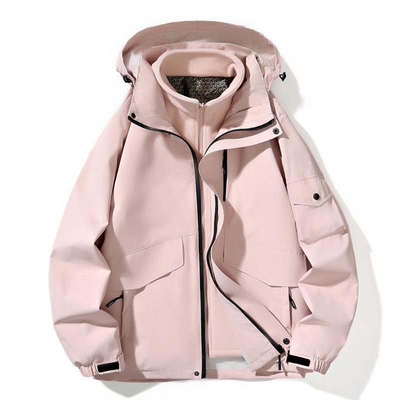 

Outdoor Waterproof Three-in-one Men s Spring, Autumn and Winter New Waterproof and Windproof Thin Couple Climbing Suit 5XL