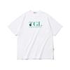 THE GREEN LAB Tgl Bucket Hat Mall Short Sleeve T-Shirt [White-Green Graphic]