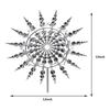 Heißes Neues Einzigartiges und Magisches Metallwindrad 3D Windbetriebene Skulptur Rasen Metall Wind Solar Spinner
