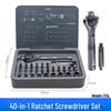 24-in-1 Multifunctional Ratchet Screwdriver Set: Strong Magnetic Phillips & Flat Head Bits for Household Use