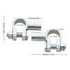 1Pair 12V 24V Top Post Battery Terminals Connector Wire Cable Clamps Terminal