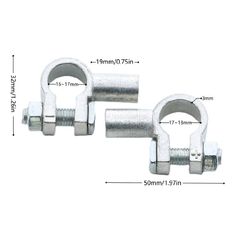 1Pair 12V 24V Top Post Battery Terminals Connector Wire Cable Clamps Terminal