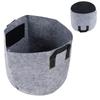 Pěstební taška na rostliny s uchy Netkané textilie Pěstební taška na zeleninu a květiny Květináč Šedočerná(7 galonů )
