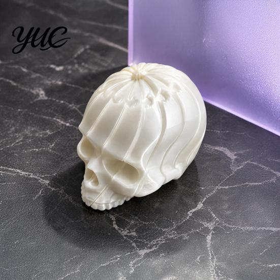 Creative Home Table Craft 3D Printed Skull Figurine, Desktop Fidget Toy, Decompression Sensory Festival Gift for Collectors Toy Halloween Party