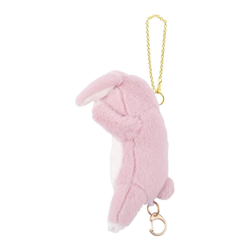 Livheart Reel Necked Rabbit 15cm Cute Accessory Mascot, (approx. long), Case, 97123-23