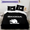 Skoda Set Biancheria da Letto 3 Pezzi Copripiumino Chiusura Include 1 Copripiumino & 2 Federe per Tutte le Stagioni Camera da Letto Casa Arredamento Dormitorio