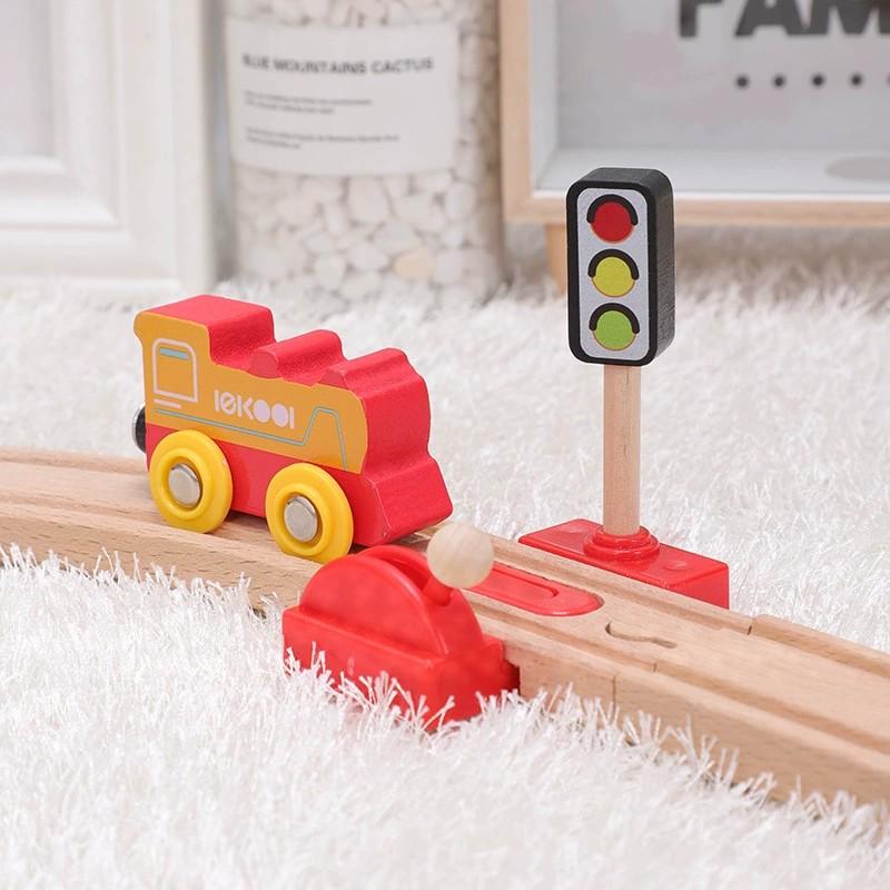 All Kinds of Wooden Track Set Wooden Railway Train Tracks Compatible with All Brands Wood Tracks Train Toys for Kids Gifts