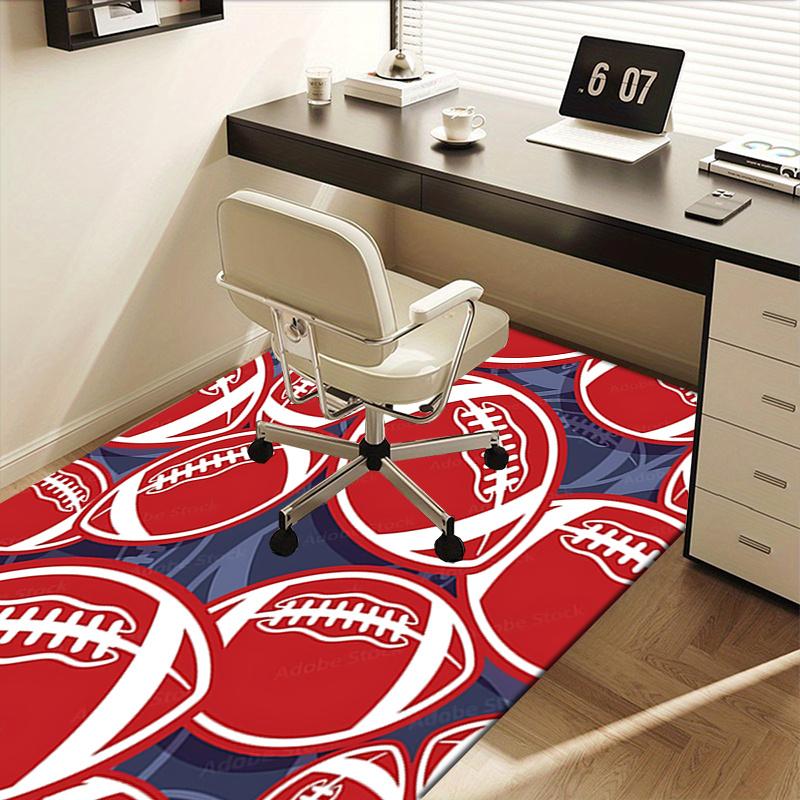 Football Chair Mat: Office Carpet, Oversized Rug for Home Decor, Sofa Mat, Desk Pad Gift Suitable for Bedroom, Living Room, Any Room