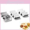 Chic Functional And Stainless Steel Taco Holder With Multiple Compartments For Convenience Ultimate