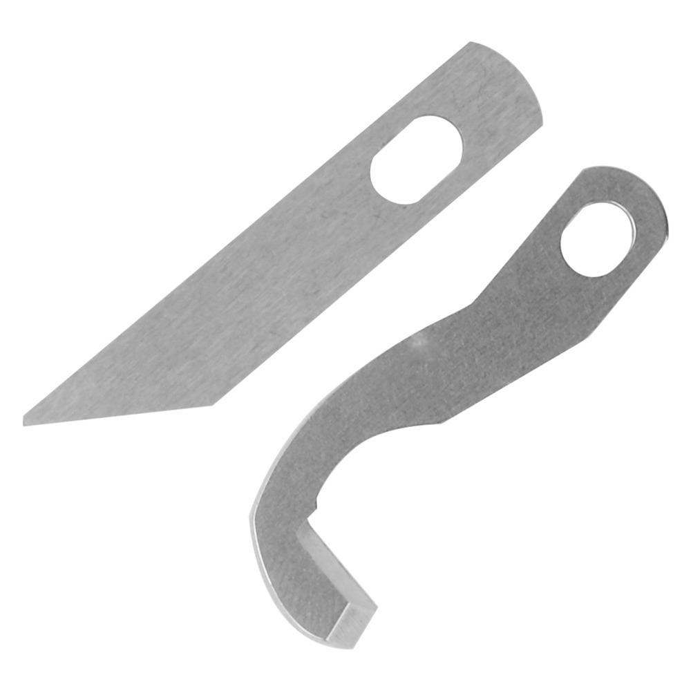 

Durable Sewing Machine Overlock Knife Silver Upper Lower Knife Serger Blade Industrial Sewing