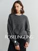 2026 Women's Loose Knit Pullover - Wool, Mulberry Silk, Cashmere Sweater with Brushed Yarn