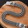 Hand-Woven Silver Men's Bracelet Fashion Trend Personality Chinese Style Retro Creative Thai Silver Jewelry Accessories