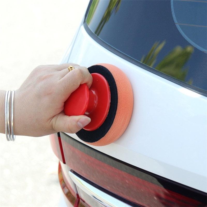 1/5pcs Car Wash Wax Polish Pad Polishing Pad Sponge Car Cleaning Cloth Microfiber Applicator For Auto Polisher Waxing Sponge