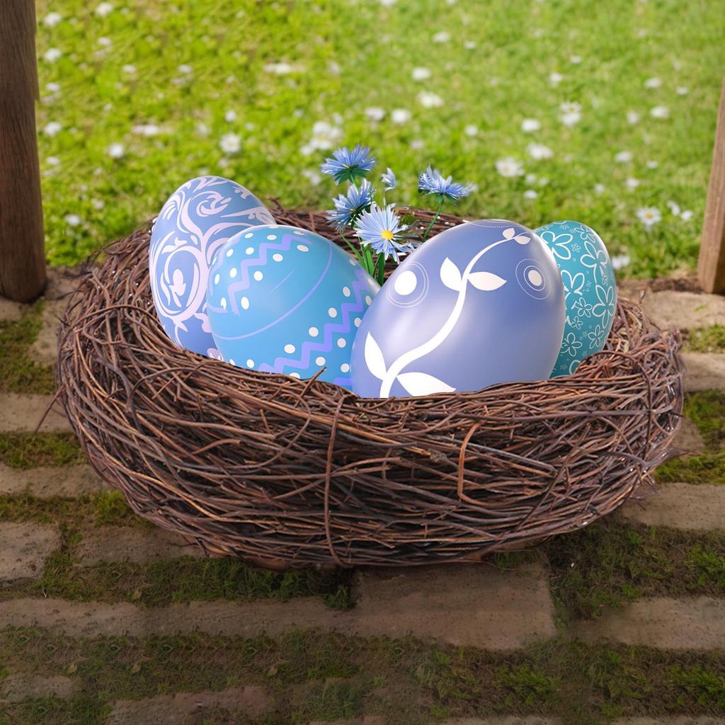 10cm/12cm/15cm Fake Bird Nest Artificial Bird Nest Breathable Handmade Bird Nest Bird Nest House Crafts Fake Birds Ornament