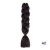 Jumbo Braiding Hair Long 24 Inch Hair Extensions Solid Color Synthetic Braids Hair Twist Braiding Hair For Women