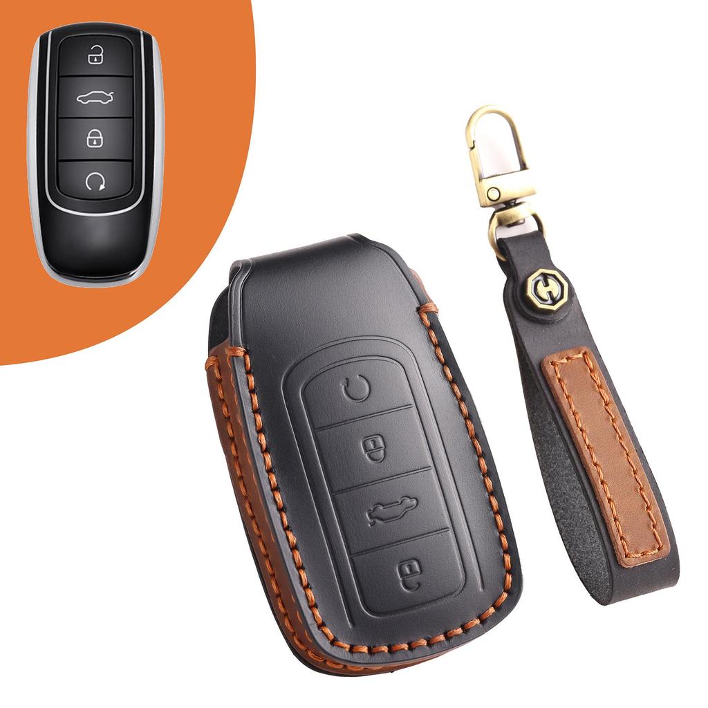Faux Leather Key Cover for 2022 Chery Tiggo 8 PRO/Arrizo 8