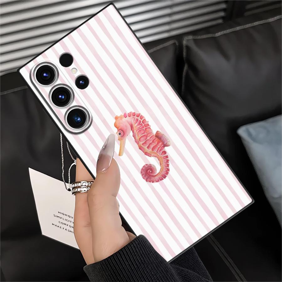 Marine Animals Soft Back Phone Cover Case for Samsung Galaxy S9 S20 S25 Ultra S25+ S24 Plus S23 FE S21 S24+ S22